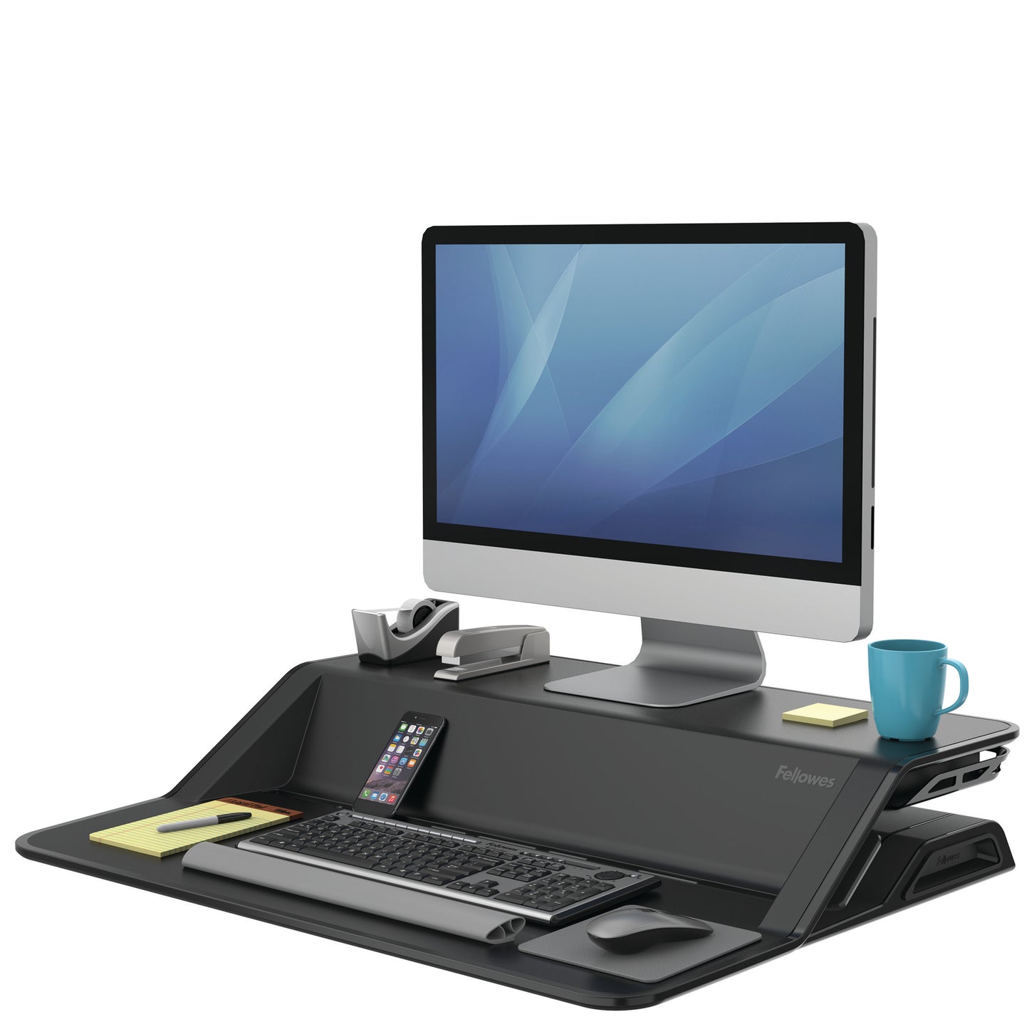 BUY FELLOWES LOTUS Sit Stand Workstation with FREE SHIPPING 7901 black