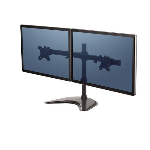 Fellowes® Monitor Arm - Professional Series - Freestanding Mount - Dual Horizontal
