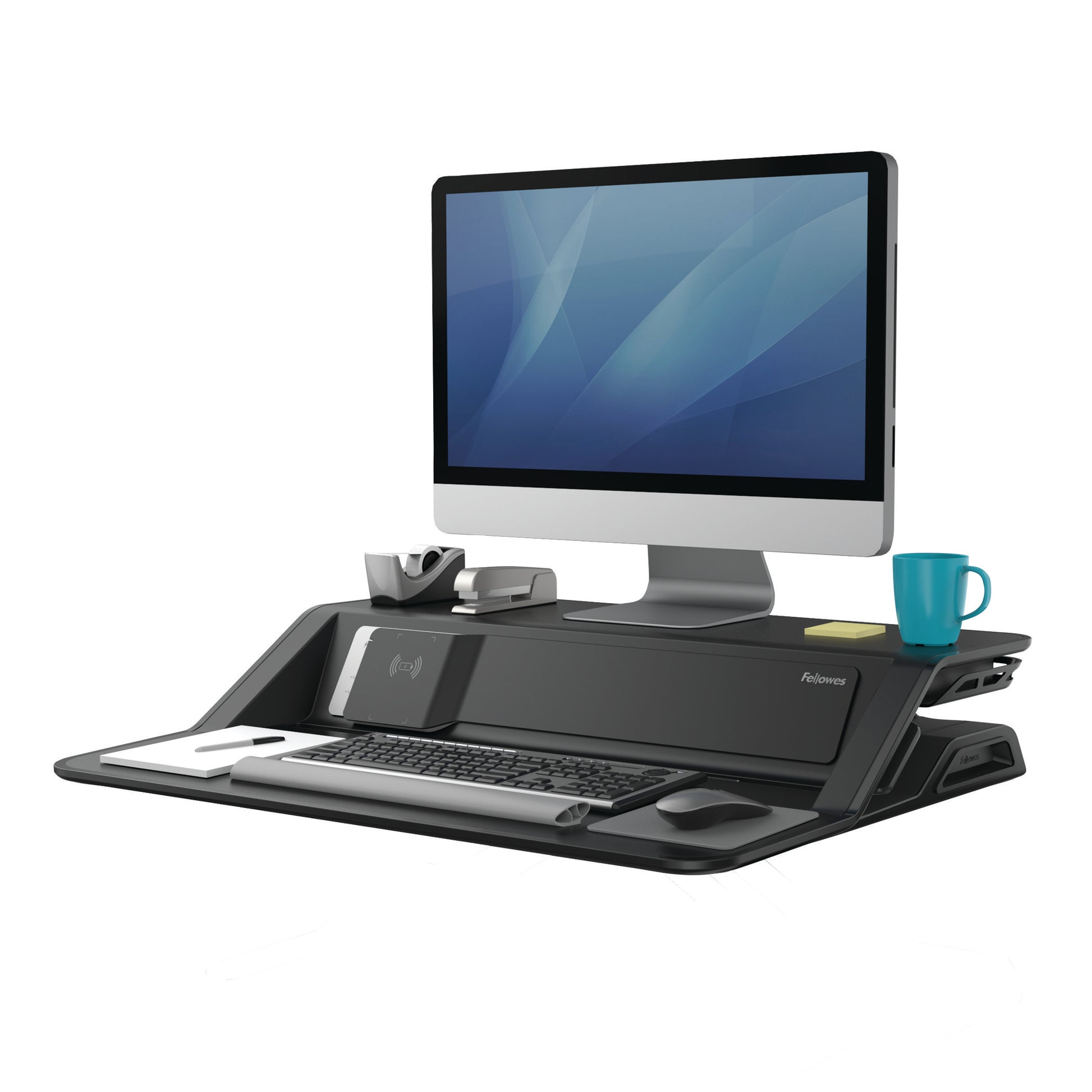 BUY FELLOWES LOTUS DX sit stand workstation FREE SHIPPING 8082101 black