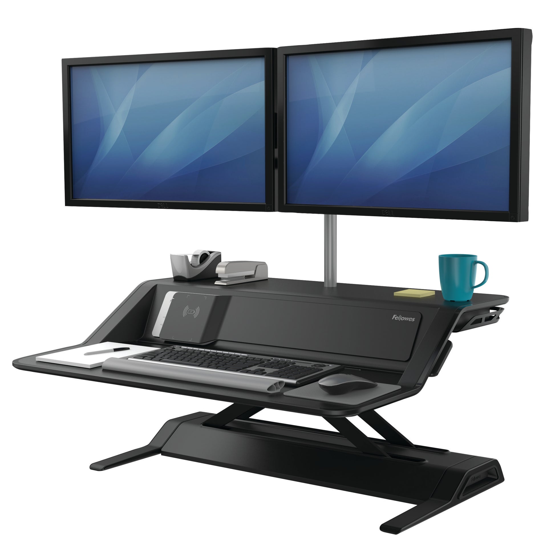 BUY FELLOWES LOTUS DX sit stand workstation FREE SHIPPING 8082101 black