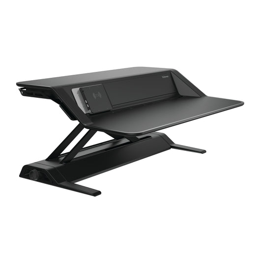 BUY FELLOWES LOTUS DX sit stand workstation FREE SHIPPING 8082101 black