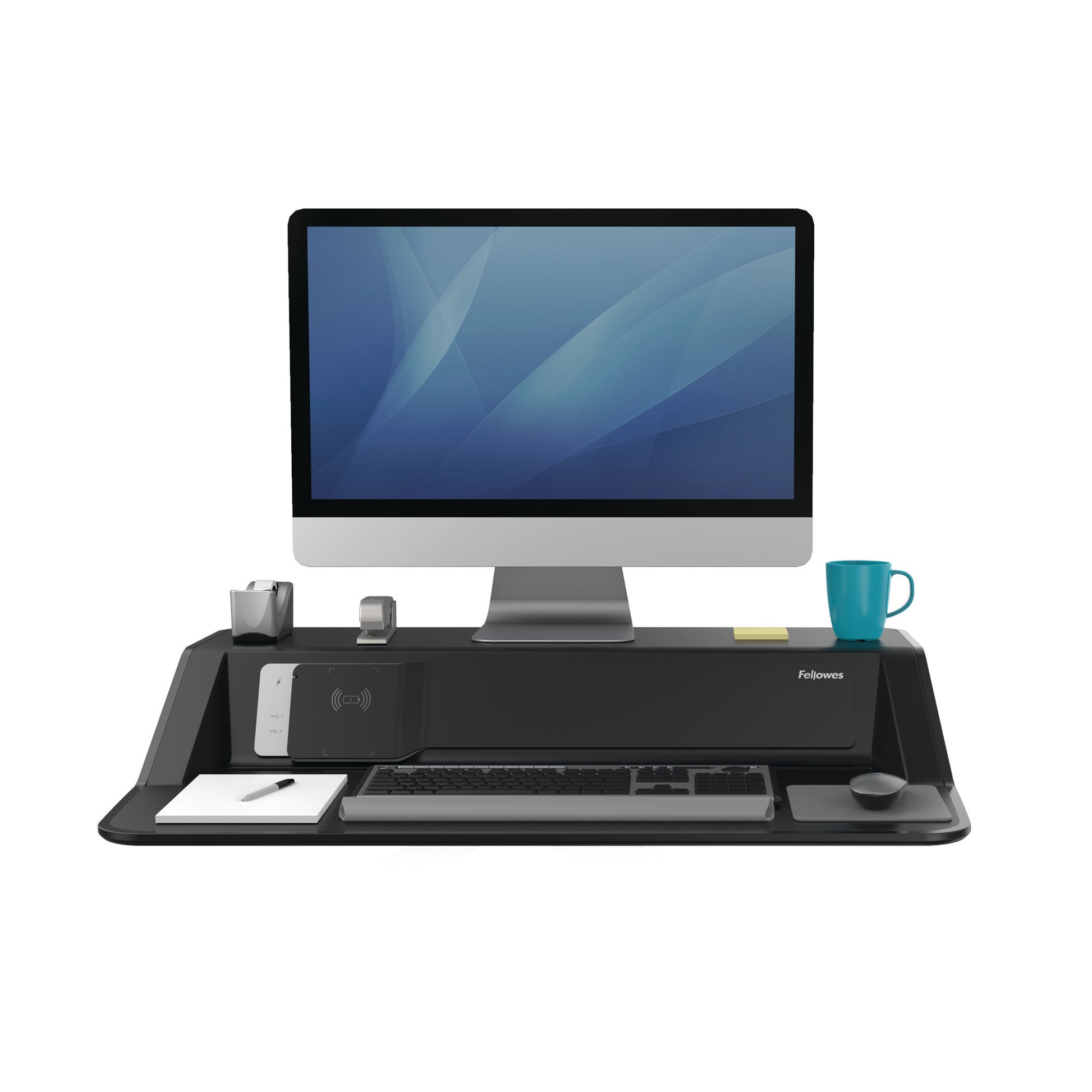 BUY FELLOWES LOTUS DX sit stand workstation FREE SHIPPING 8082101 black