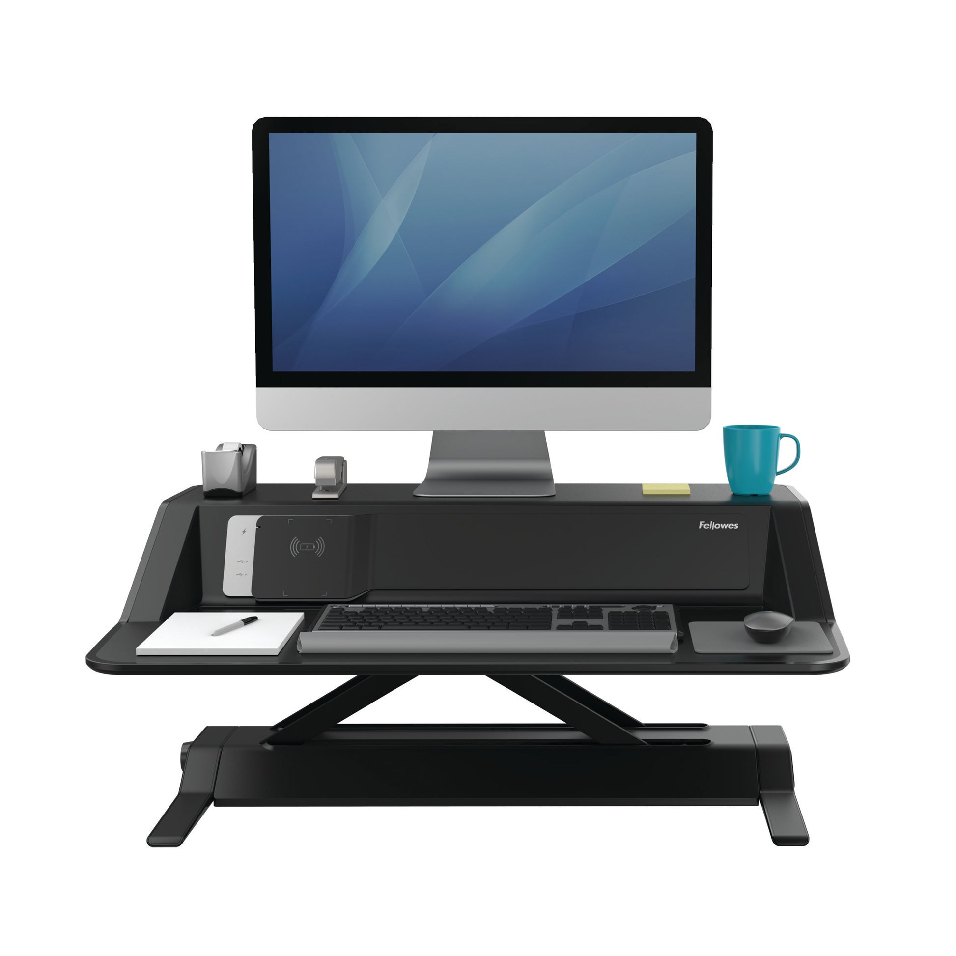 BUY FELLOWES LOTUS DX sit stand workstation FREE SHIPPING 8082101 black