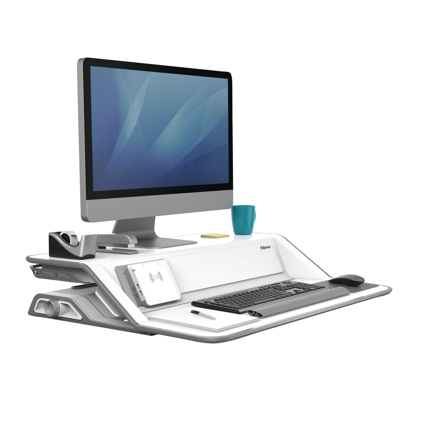 BUY FELLOWES LOTUS DX sit stand workstation FREE SHIPPING 8082201 white