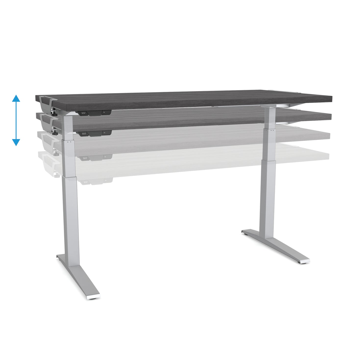 BUY FELOOWES Levado Height Adjustable Desk FREE SHIPPING 8949401. Standing desk/sit stand desk/stand up desk available with Newport oak table tops.
