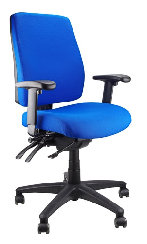 Buy quality Ergoform Ergonomic Office Desk Chair now with FREE SHIPPING blue with black base and armrests