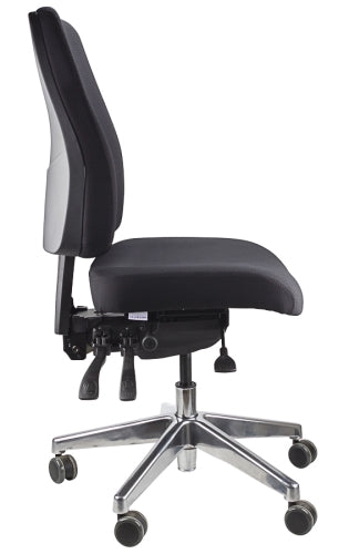 Buy quality Ergoform Ergonomic Office Desk Chair now with FREE SHIPPING black with polished base