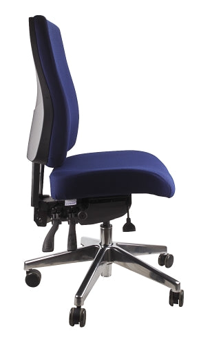 Buy quality Ergoform Ergonomic Office Desk Chair now with FREE SHIPPING navy with polished base