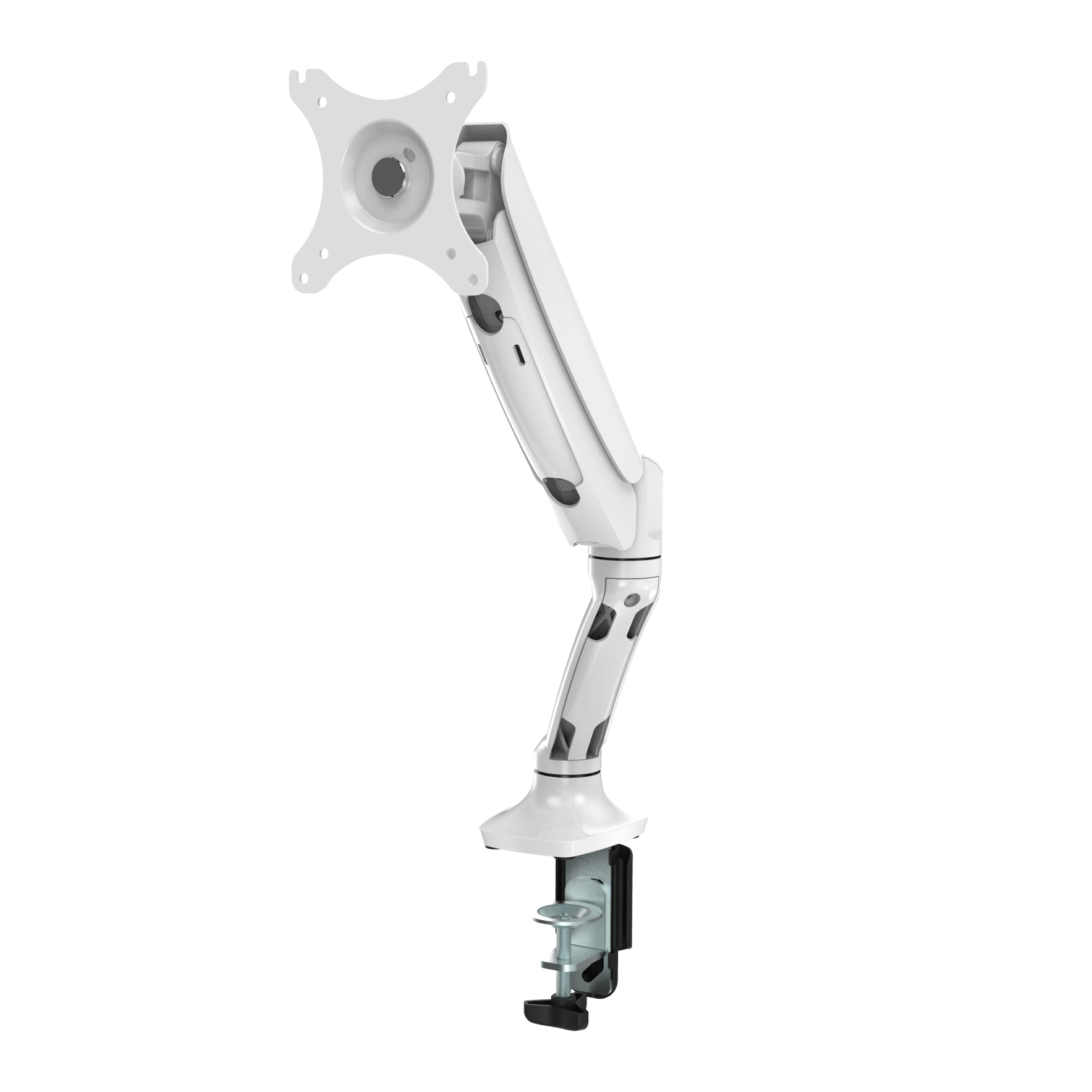 Buy Rapidline Executive Gas Spring Single Monitor Arm FREE SHIPPING Perfect to use with our range of Standing Desks & Desk Converters! ESMARM Enjoy effortless rotating, pivoting and extendable adjustments with the Executive Gas Spring single monitor arm. Backed by a 5-year warranty White.