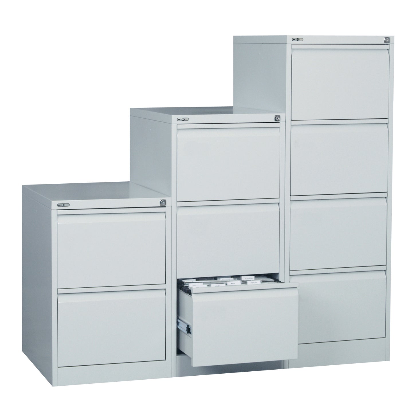 GO Vertical Filing Cabinets - 2, 3 or 4 Draws