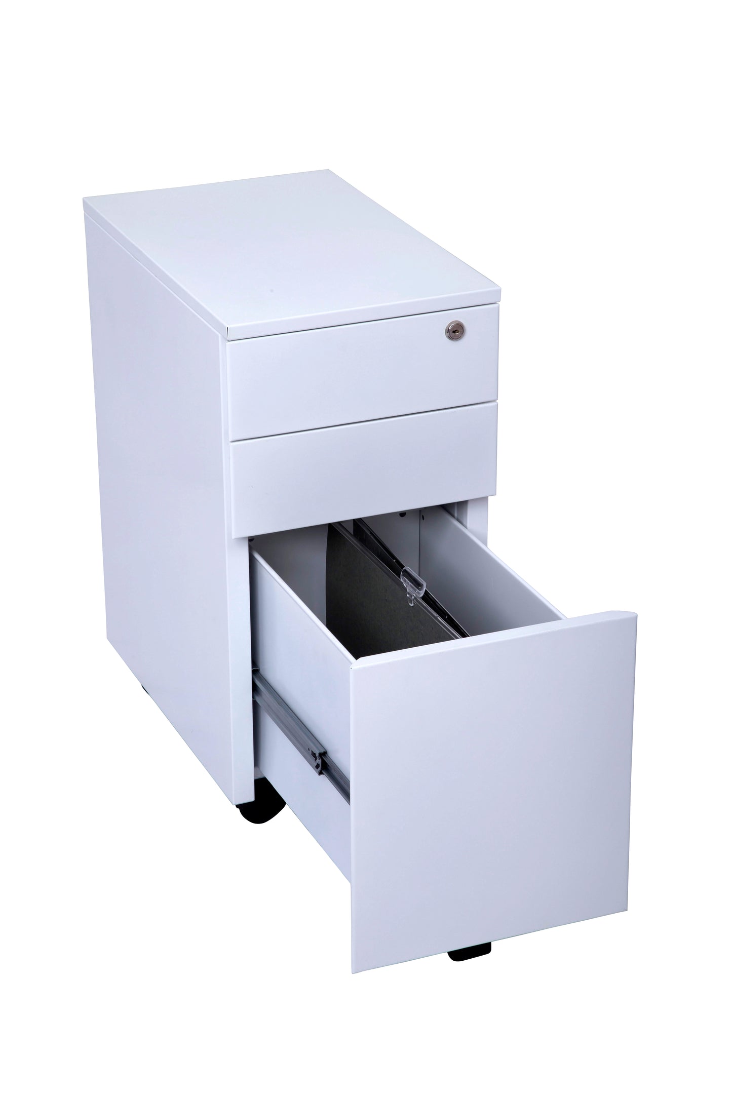 GO Steel Slimline Mobile Pedestal - 3 Drawers