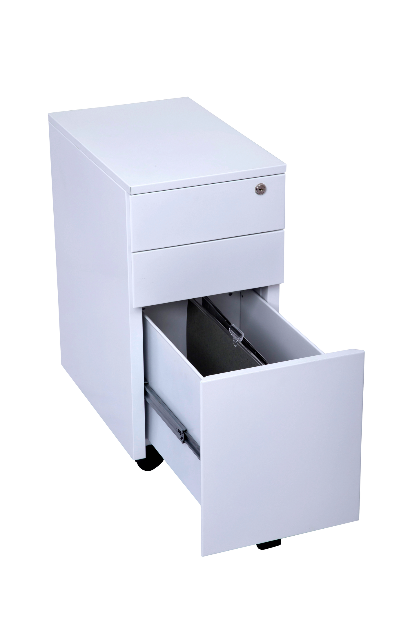 GO Steel Slimline Mobile Pedestal - 3 Drawers