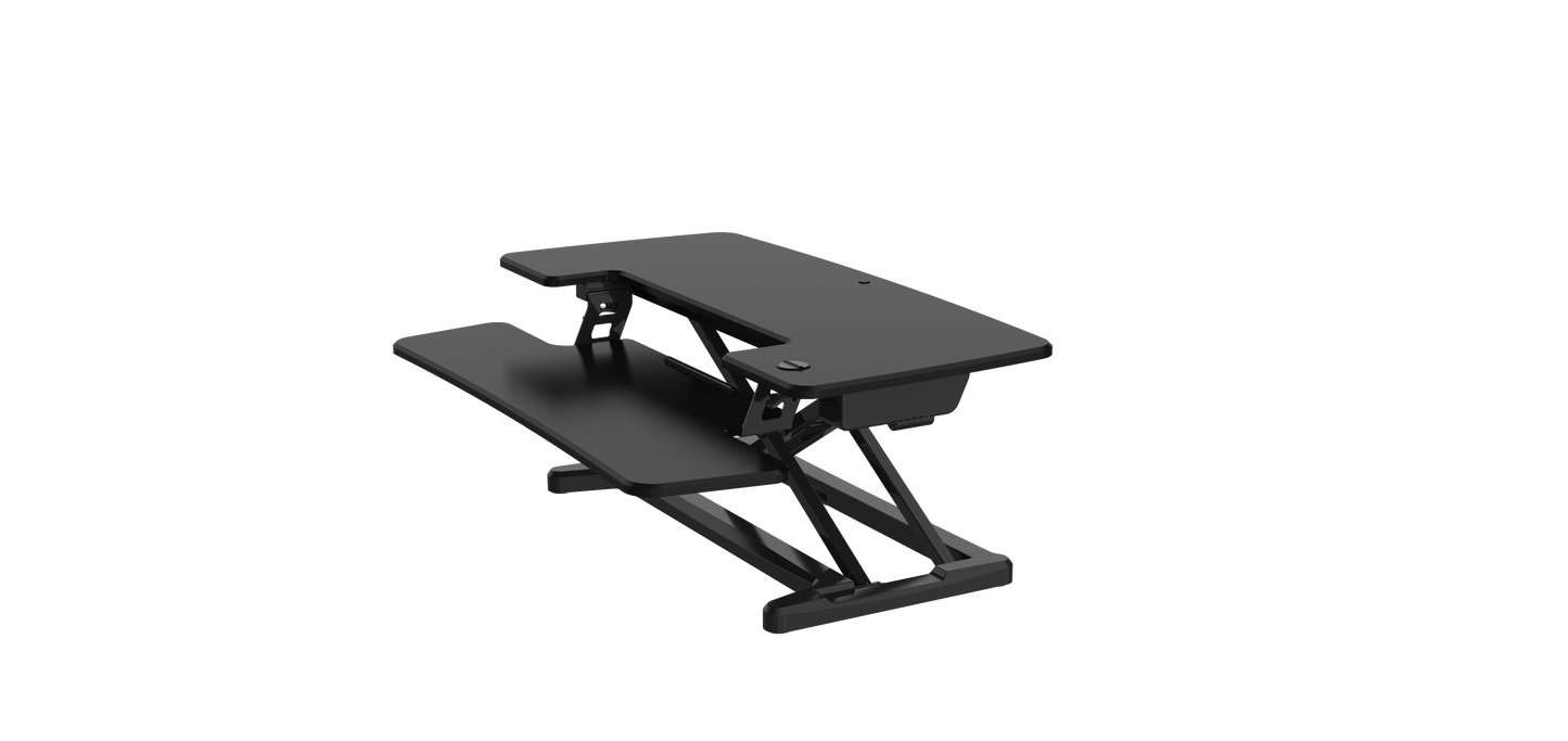 Buy Rapidline Rapid Flux Electric Desk Riser - Small or Medium RF1 RF2 with FREE SHIPPING desk converter, desk riser, height adjustable black