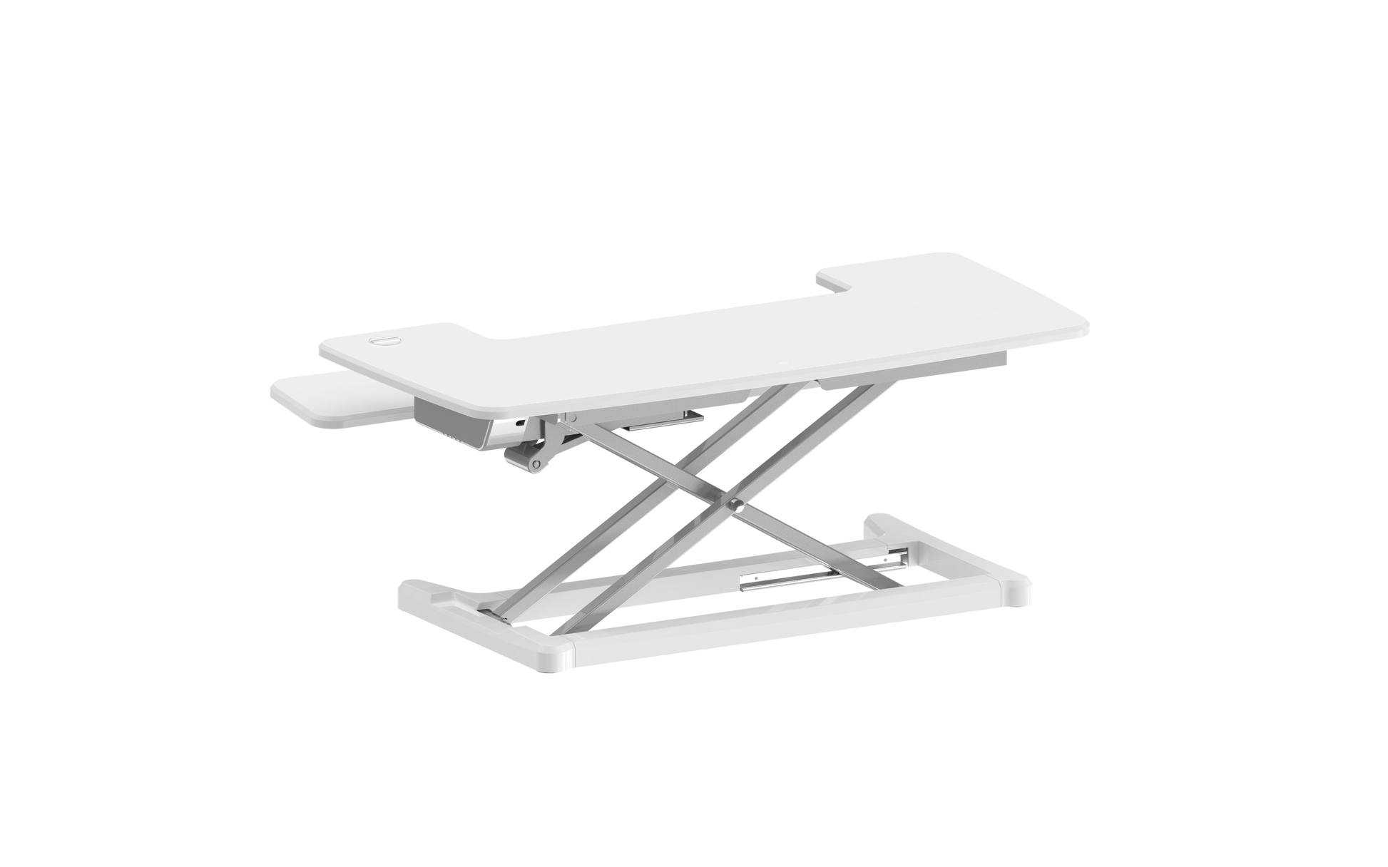 Buy Rapidline Rapid Flux Electric Desk Riser - Small or Medium RF1 RF2 with FREE SHIPPING desk converter, desk riser, height adjustable white
