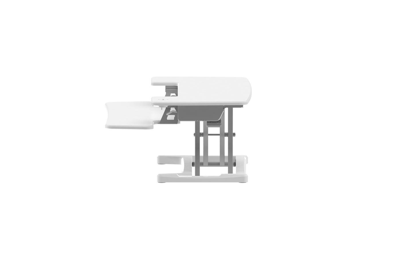 Buy Rapidline Rapid Flux Electric Desk Riser - Small or Medium RF1 RF2 with FREE SHIPPING desk converter, desk riser, height adjustable white