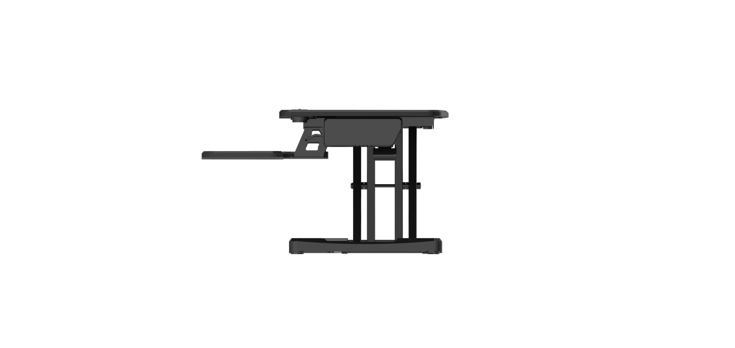 Buy Rapidline Rapid Flux Electric Desk Riser - Small or Medium RF1 RF2 with FREE SHIPPING desk converter, desk riser, height adjustable black