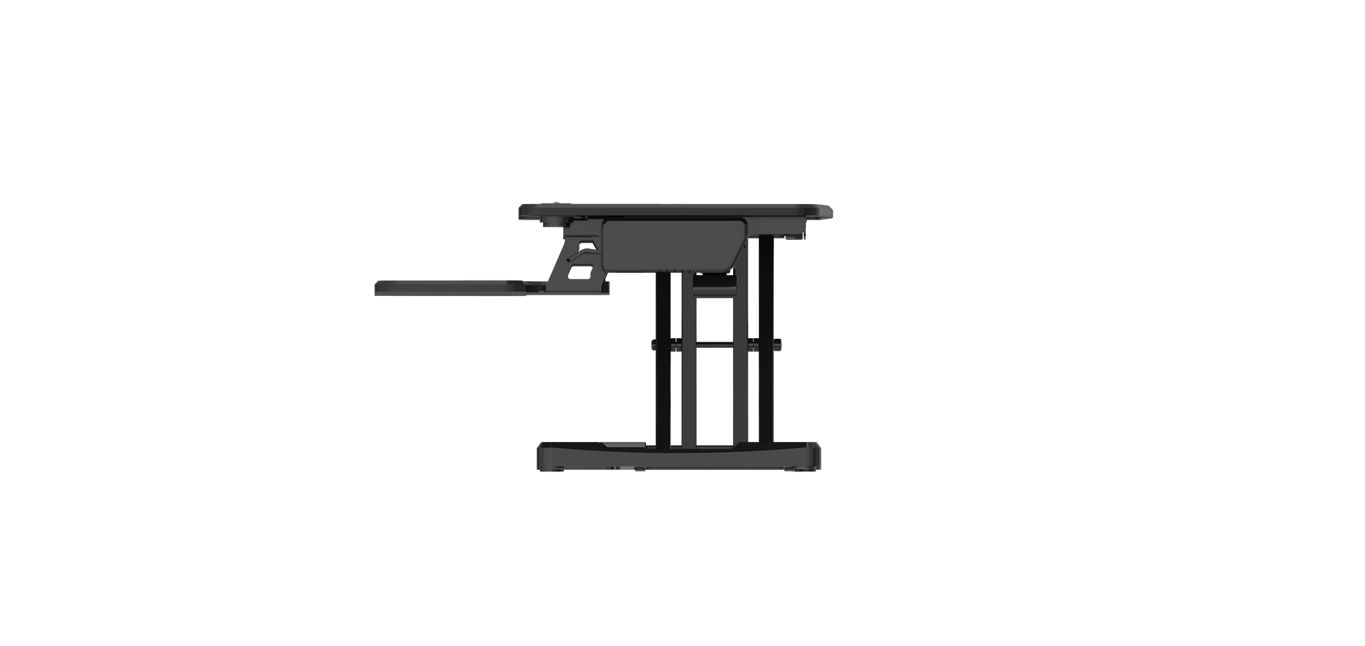 Buy Rapidline Rapid Flux Electric Desk Riser - Small or Medium RF1 RF2 with FREE SHIPPING desk converter, desk riser, height adjustable black
