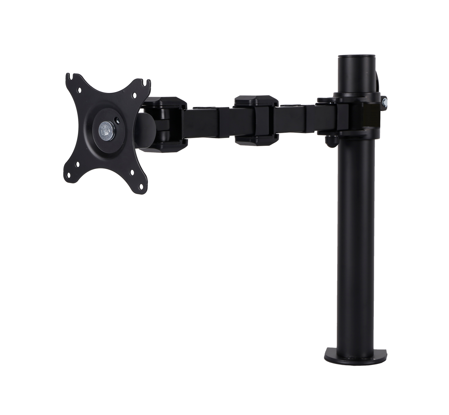 Buy Rapidline Revolve Single Monitor Arm FREE SHIPPING RMA1 BL Perfect to use with our range of Standing Desks and Desk Converters! Liberate your worktop space and improve posture with a Revolve pole mounted single monitor arm. With 360 degrees horizontal adjustment and cable management within the pole. Colour: Black