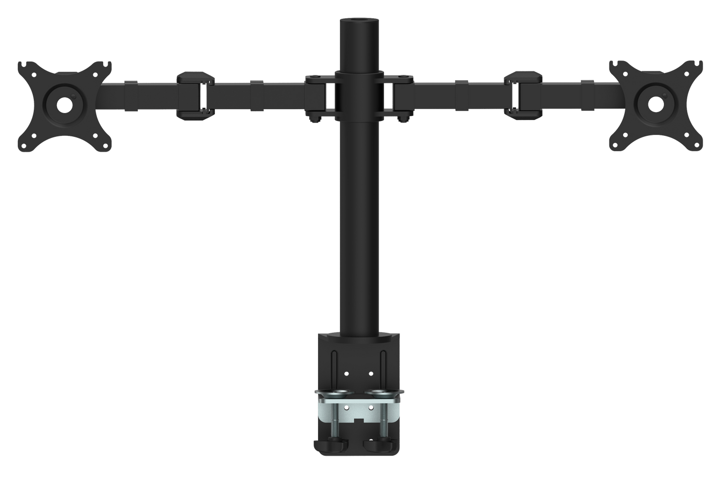 Buy Rapidline Revolve Dual Monitor Arm FREE SHIPPING RMA2 BL Perfect to use with our range of Standing Desks and Desk Converters! Liberate your worktop space and improve posture with a Revolve pole mounted dual monitor arm. With 360 degrees horizontal adjustment and cable management within the pole, available in black