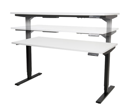 Buy Vertilift 2 Leg Height Adjustable Desk Frame/standing desk/stand up desk with FREE SHIPPING black frame