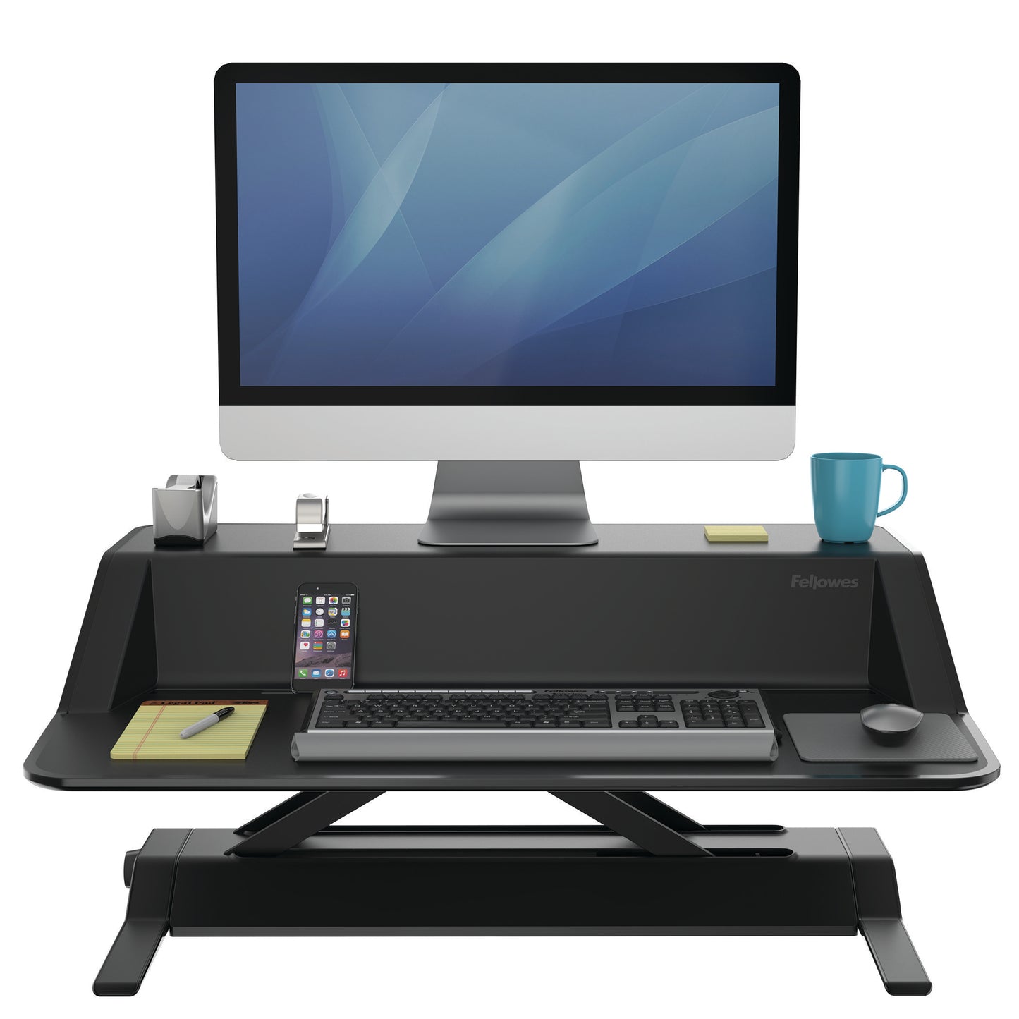BUY FELLOWES LOTUS Sit Stand Workstation with FREE SHIPPING 7901 black