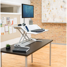 Load image into Gallery viewer, BUY FELLOWES LOTUS DX sit stand workstation FREE SHIPPING 8082201 white single monitor arm