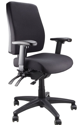 Buy quality Ergoform Ergonomic Office Desk Chair now with FREE SHIPPING black with black base and armrests