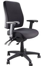 Load image into Gallery viewer, Buy quality Ergoform Ergonomic Office Desk Chair now with FREE SHIPPING black with black base and armrests