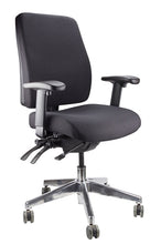 Load image into Gallery viewer, Buy quality Ergoform Ergonomic Office Desk Chair now with FREE SHIPPING black with polished base and armrests