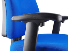 Load image into Gallery viewer, Buy quality Ergoform Ergonomic Office Desk Chair now with FREE SHIPPING blue with black base and armrests