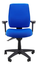 Load image into Gallery viewer, Buy quality Ergoform Ergonomic Office Desk Chair now with FREE SHIPPING blue with black base and armrests