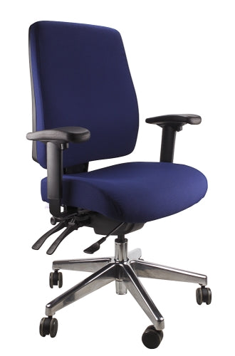 Buy quality Ergoform Ergonomic Office Desk Chair now with FREE SHIPPING navy with polished base and armrests