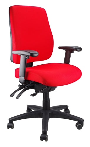Buy quality Ergoform Ergonomic Office Desk Chair now with FREE SHIPPING red with black base and armrests