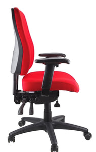 Buy quality Ergoform Ergonomic Office Desk Chair now with FREE SHIPPING red with black base and armrests