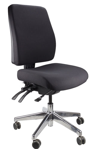 Buy quality Ergoform Ergonomic Office Desk Chair now with FREE SHIPPING black with polished base