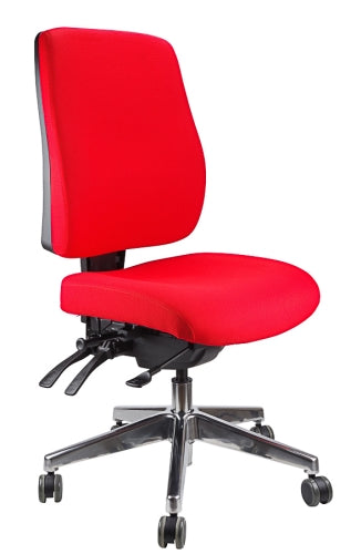 Buy quality Ergoform Ergonomic Office Desk Chair now with FREE SHIPPING red with polished base