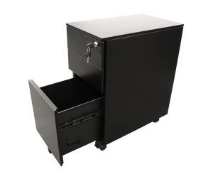 GO Steel Slimline Mobile Pedestal - 3 Drawers