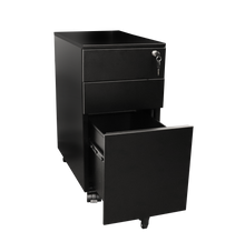 Load image into Gallery viewer, GO Steel Slimline Mobile Pedestal - 3 Drawers