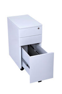 GO Steel Slimline Mobile Pedestal - 3 Drawers
