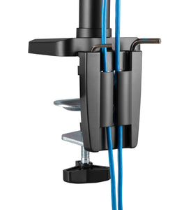 Brateck Dual Monitors Heavy-Duty Aluminum Gas Spring Monitor Arm Fit Most 17''-32'' Up to 12kg per screen