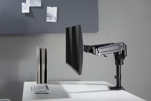 Brateck Dual Monitors Heavy-Duty Aluminum Gas Spring Monitor Arm Fit Most 17''-32'' Up to 12kg per screen