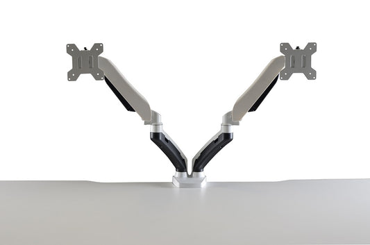 Buy Vertilift Dual Monitor Arm Gas Lift in white or black monitor arm. Desks for Backs. Shop online home & office ergonomic furniture and supplies. Monitor arm, monitor raiser, office workstation accessories, accessory, office furniture. Vertilift excellence in motion.