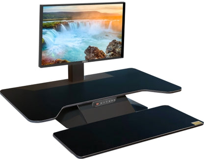 Buy Standesk Pro Memory Desk Converter workstation/desktop risers with FREE SHIPPING black single monitor bracket