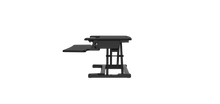 Load image into Gallery viewer, Buy Rapidline Rapid Flux Electric Desk Riser - Small or Medium RF1 RF2 with FREE SHIPPING desk converter, desk riser, height adjustable black