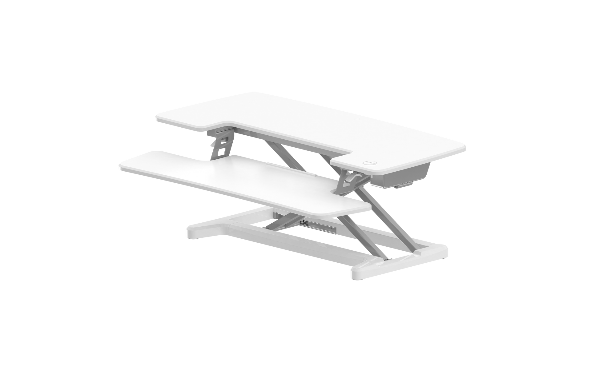 Buy Rapidline Rapid Flux Electric Desk Riser - Small or Medium RF1 RF2 with FREE SHIPPING desk converter, desk riser, height adjustable white