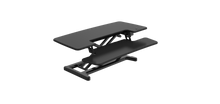 Load image into Gallery viewer, Buy Rapidline Rapid Flux Electric Desk Riser - Small or Medium RF1 RF2 with FREE SHIPPING desk converter, desk riser, height adjustable black