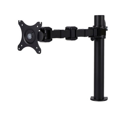 Buy Rapidline Revolve Single Monitor Arm FREE SHIPPING RMA1 BL Perfect to use with our range of Standing Desks and Desk Converters! Liberate your worktop space and improve posture with a Revolve pole mounted single monitor arm. With 360 degrees horizontal adjustment and cable management within the pole. Colour: Black