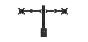 Buy Rapidline Revolve Dual Monitor Arm FREE SHIPPING RMA2 BL Perfect to use with our range of Standing Desks and Desk Converters! Liberate your worktop space and improve posture with a Revolve pole mounted dual monitor arm. With 360 degrees horizontal adjustment and cable management within the pole, available in black