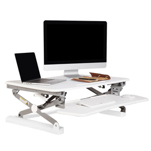 Buy Rapidline Rapid Riser - Small or Medium RR1 RR2 FREE SHIPPING desk converter, desk riser, height adjustable white