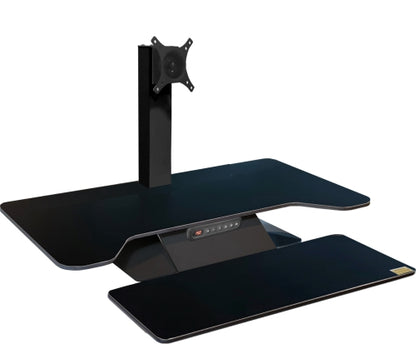 Buy Standesk Pro Memory Desk Converter workstation/desktop risers with FREE SHIPPING black single monitor bracket